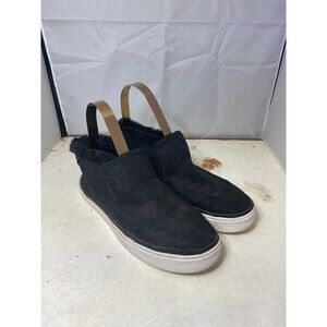 TOMS Women's Paxton Slip-On Sneakers Black Size 9 Faux Fur Lined